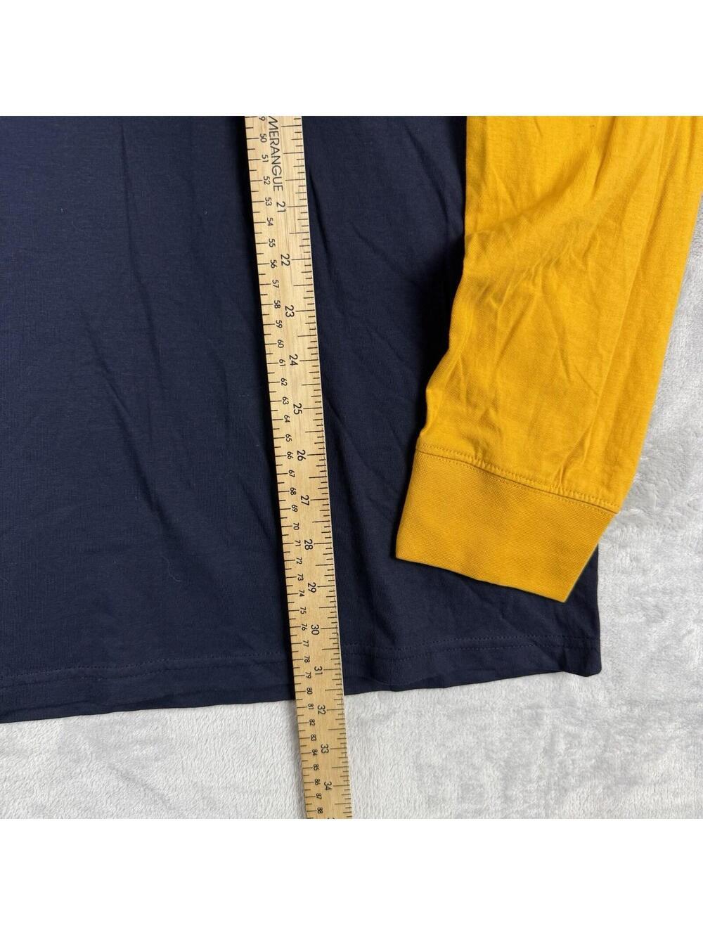 NWT Penfield Raglan Long Sleeve Tee Navy Yellow Men XXL Outdoor Casual gorpcore - Picture 5 of 10